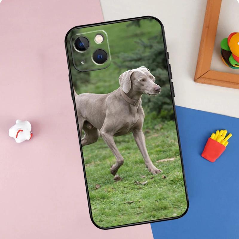 Apple Iphone15 Mobile Phone Case, Weimar Dog Mobile Phone Case, Painted Anti-Drop, Huawei Anti-Drop Mobile Phone Case.