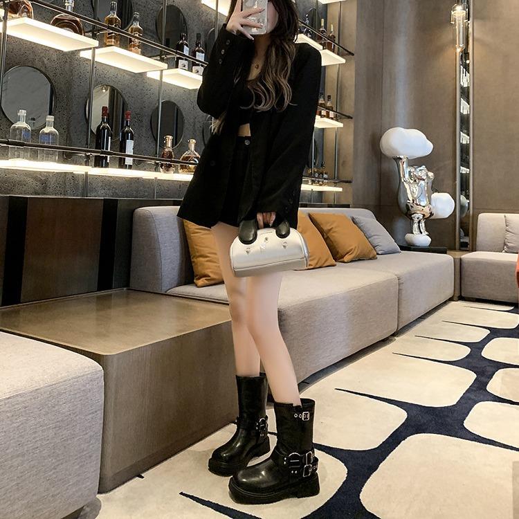 

2024 autumn new Korean version boots 40 темно-коричневого кольору