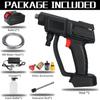 600W 48VF Cordless High Pressure Car Washer Spray Water Guns Pressure Water Nozzle Cleaning Machine With 2Battery