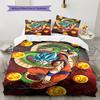 Son Goku Pattern Bedding,Quilt Set Quilt Cover Pillowcase Home Birthday Gift (1 * Duvet Cover + 2 * Pillowcase, Without Core)
