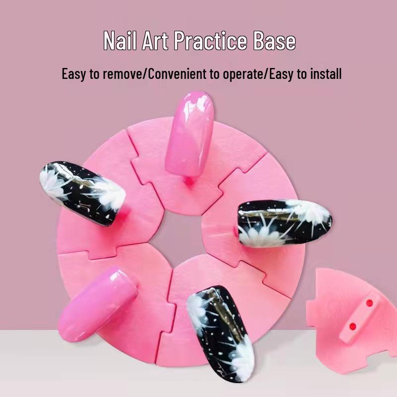 

Lotus Base Nail Holder & Display Stand for Beginner Practice жёлтый