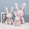 Toy Plush Plaid Rabbit Doll Bedroom Decorate The Living Room Fashionable Cute