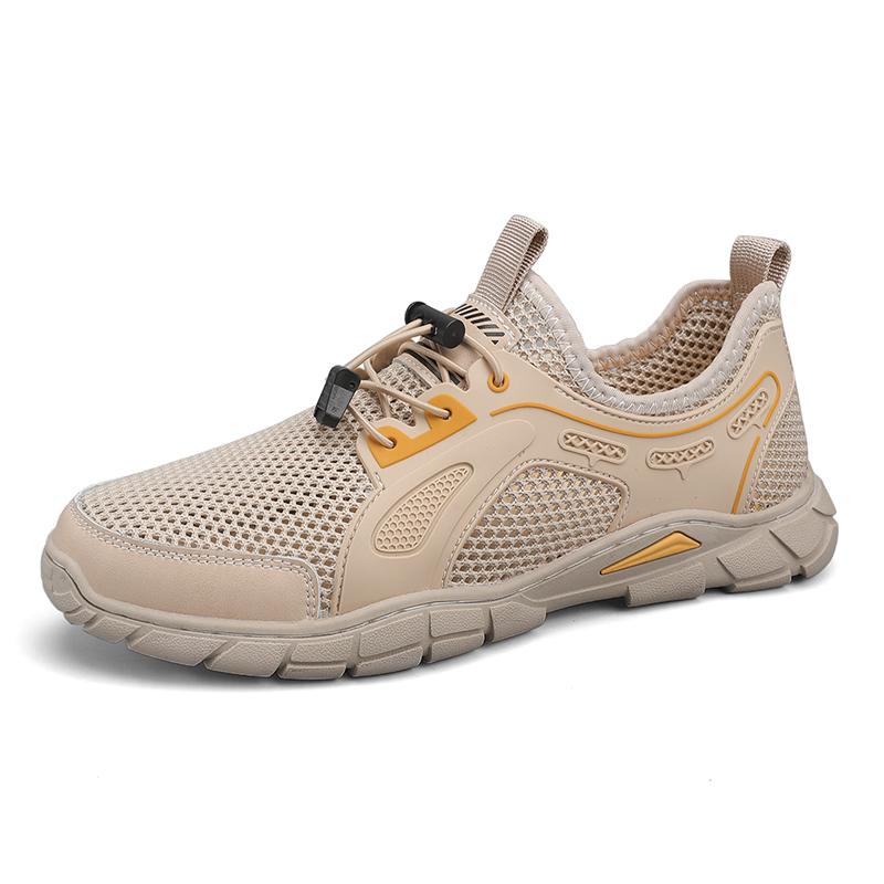 Pánská letní obuv Prodyšná síťovaná obuv Módní síťovaná outdoorová nadměrná sportovní běžecká obuv Lehká vycházková obuv pro muže