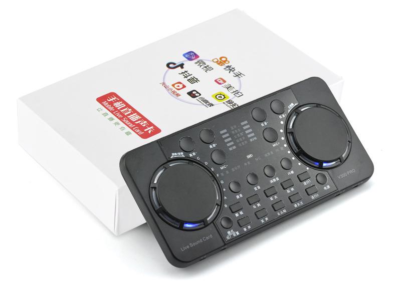 V300 Bluetooth Live Sound Card Set for Mobile & PC with Reverb Features for Streaming & Broadcasting