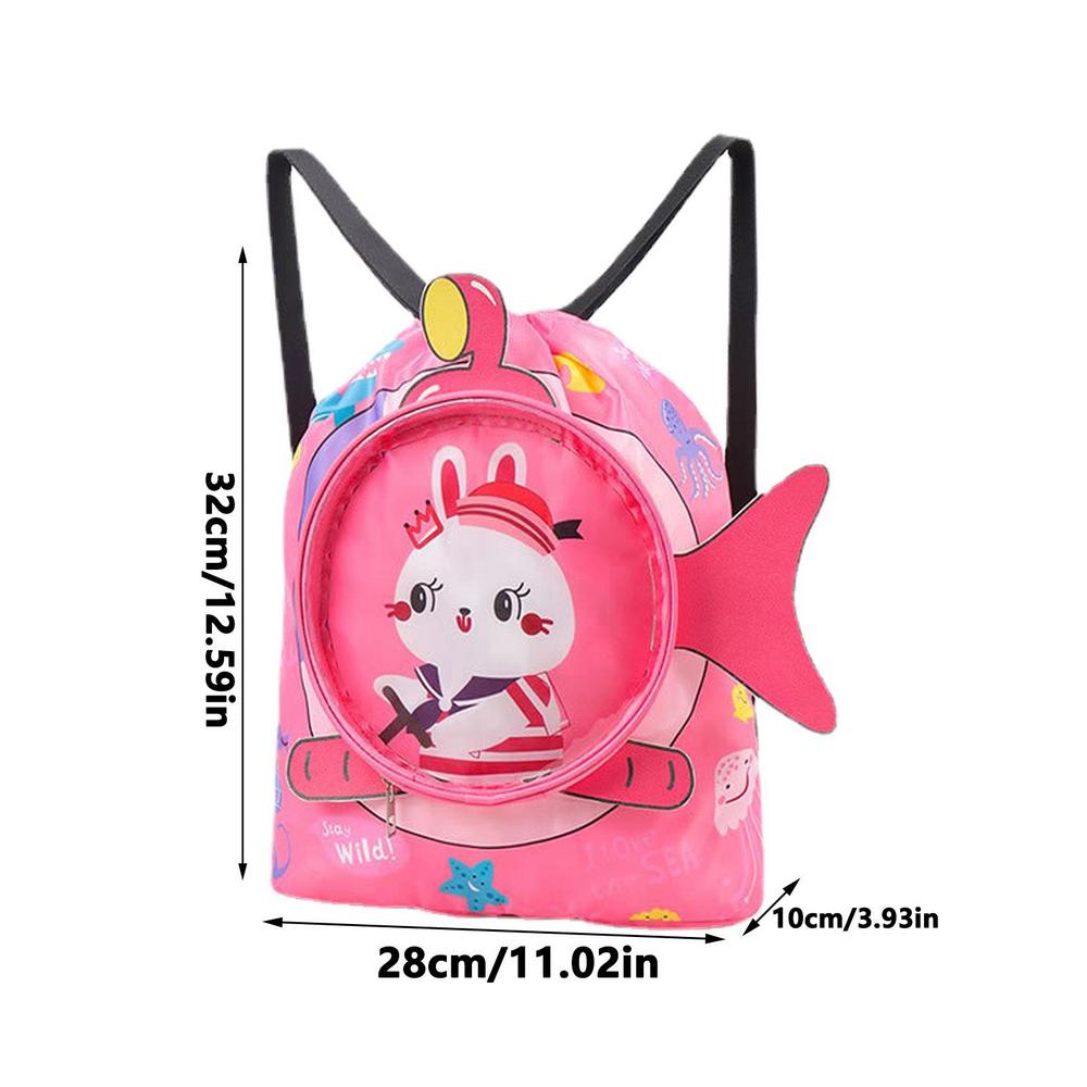 Children s Swimming Bag Cute Animals Beach Backpack For Kids Swimming Bag Girls Beach Pool Swim Wet And Dry Backpack For Outdoor