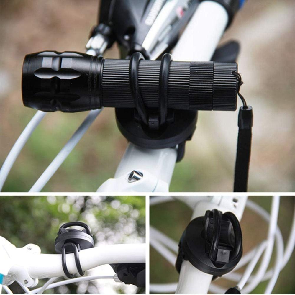 Lightweight Bike Flashlight Mount 360 Degree Adjustable Torch Light Mount Clip Bicycle Accessory