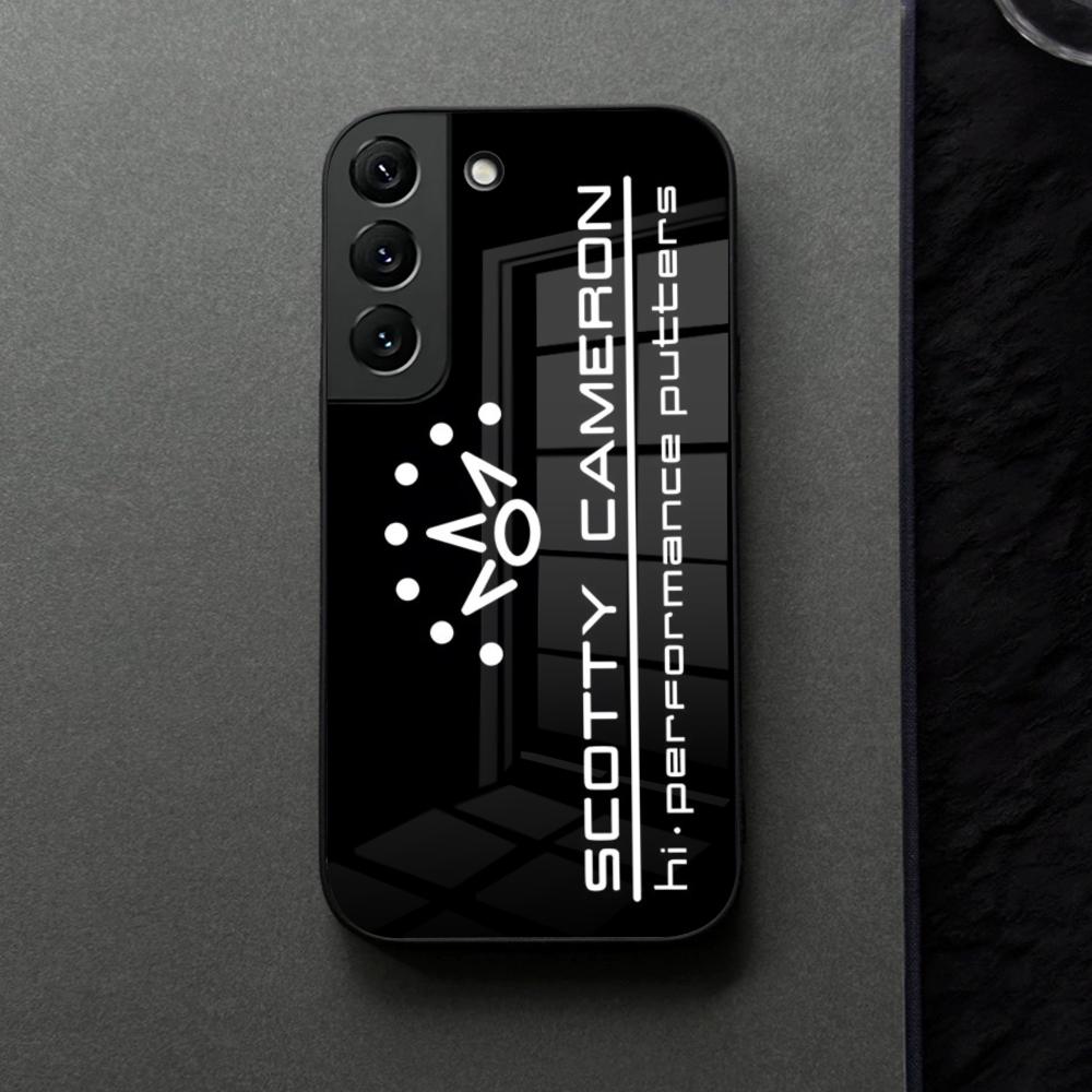 Black ScottyS Camerons Flag Phone Case Glass For Samsung Galaxy S21 S25 S22 S20 S24 S23 Ultra Fe Plus A16 A34 A54 A24 Coque