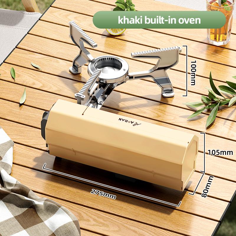

Portable Integrated Card Stove Camping Gas Stove Outdoor Hiking Barbecue Travel Cooking Oven Box Type Gas Stove хакі