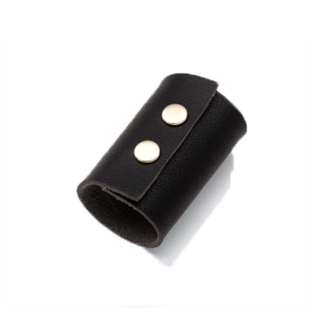 Hair Barrette PU Leather Hair Band Korean Style Hair Cuff Ponytail Holder Women's Hair Clips