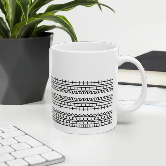 Yousheng Hidden Message Coffee Mug 11oz Capacity Ceramic Cup Funny Senior Citizen Mug Personalized Gift for Family Friends