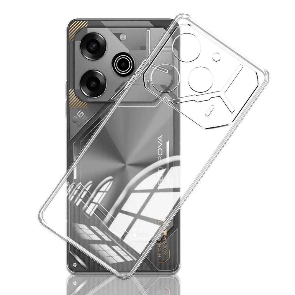 Pro Tecno Pova 6 Pro 5G LI9 Pouzdro Průhledné Silikonové Měkké Pouzdro na Telefon Tecno Pova 6 5G Nárazuvzdorné Ochranné Pouzdro na Pova6 Pro LI9 Funda