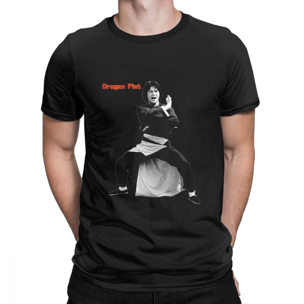 China Kung Fu Jackie Chan Betrunkener Meister T-Shirt Herren T-Shirt Film Chinesischer Drache Kampf Kurzarm T-Shirt Neues Vintage Shirt Oberteile