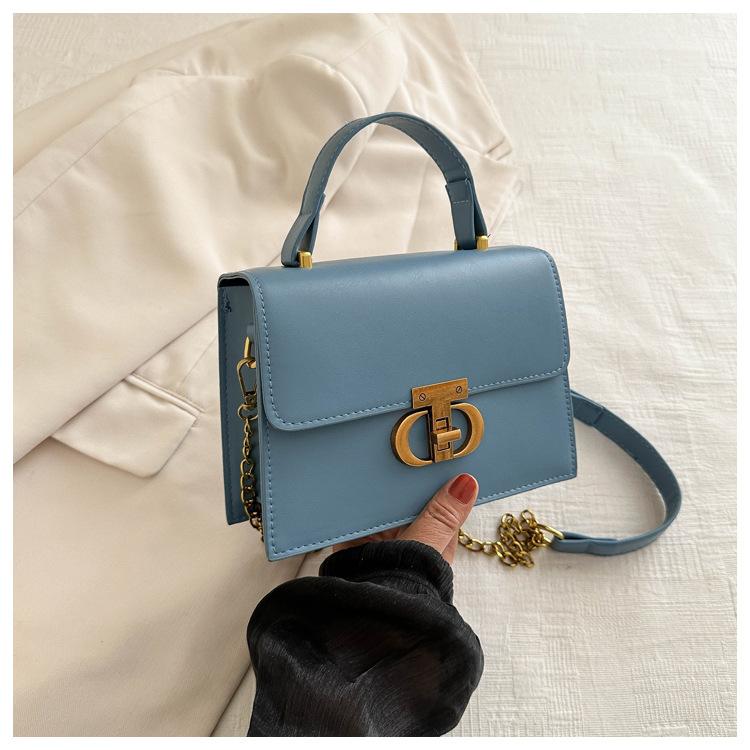 

2024 весна новая повседневная модная сумка через плечо простая модная сумка-мессенджер повседневная ретро сумка женская синий