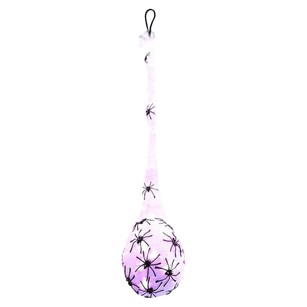 Halloween Spider Egg Sacs with LED Lights Spider Egg Decoration Glowing Spider Sack for Yard Lawn Tree Party Indoor Outdoor