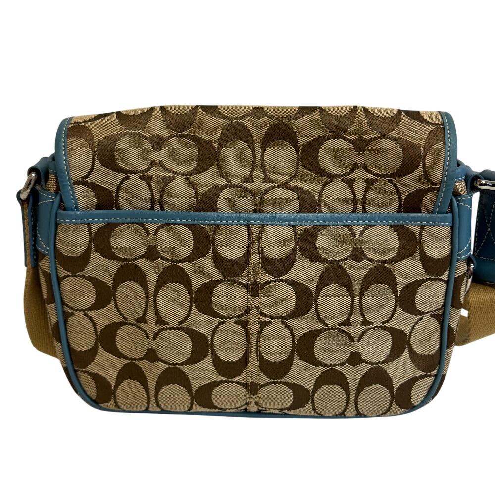 Coach 6849 COACH Signature Canvas Shoulder Bag Beige Canvas Used