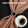 Gold Plated Scarf Holder Cat Eye Stone Silk Button, Vintage Style Alloy Light Luxury Button Buckle, Decorative Anti-slip Clip for Women Coats