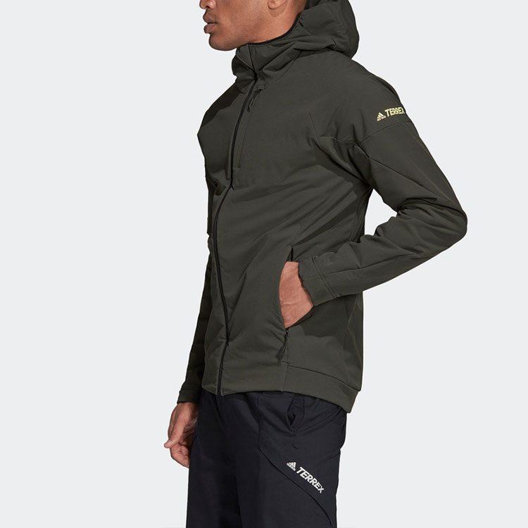 Adidas Jackets Men's Dark Brown Hooded Moderate Other GV4794