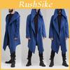 Comfortable Men's Autumn Oversize Coat Long Sleeve Hooded Cloak Jacket Casual Solid Cardigan Great For Casual Outings And More