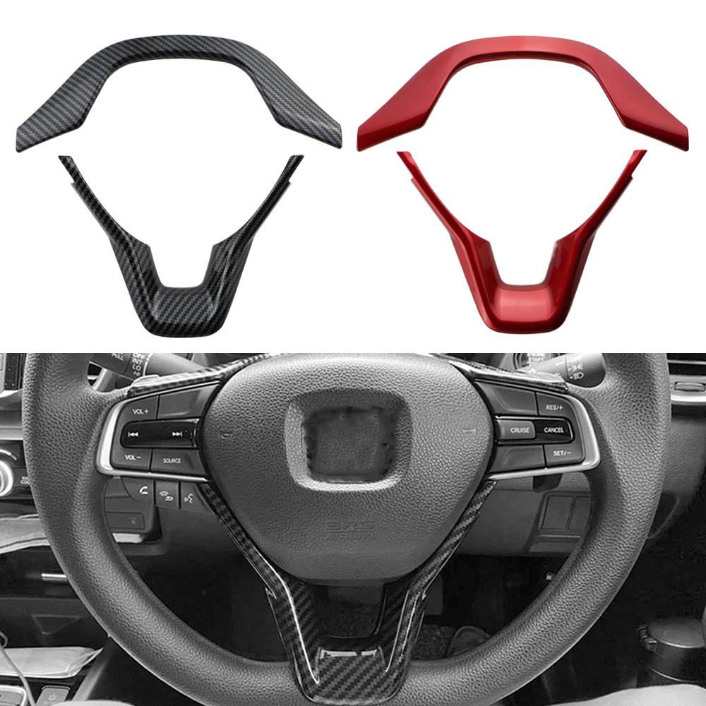 For Honda Accord 2018 - 2026 City 2020 - 2026 Steering Wheel Panel Trim Sticker Decoration Cover Car Interior Accessories