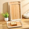 WORTHBUY Large Capacity Rectangular Plastic Storage Tray Reusable Food Serving Tray Tea Dessert Fruit Tray Kitchen Organizer