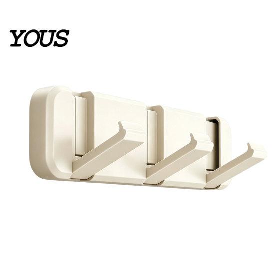 Space Saving Door Hooks Over The Hanger Hooks, Foldable No Drilling Adhesive Coat Rack, Wall Organizer, for Coats Bags Towels Scarves Keys