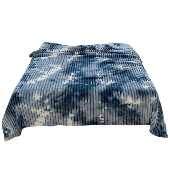 Furry Throw Blanket Fluffy Thick Bubble Blanket Cozy Warm Striped Plush Blanket for Couch Sofa Bedroom Living Room Winter Use