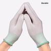 BAIGE PU Coated Finger Gloves, Nylon Dipped Work Gloves, Anti-Slip Protective Gloves for Work, Thin Style, 12 Pairs, CW204202
