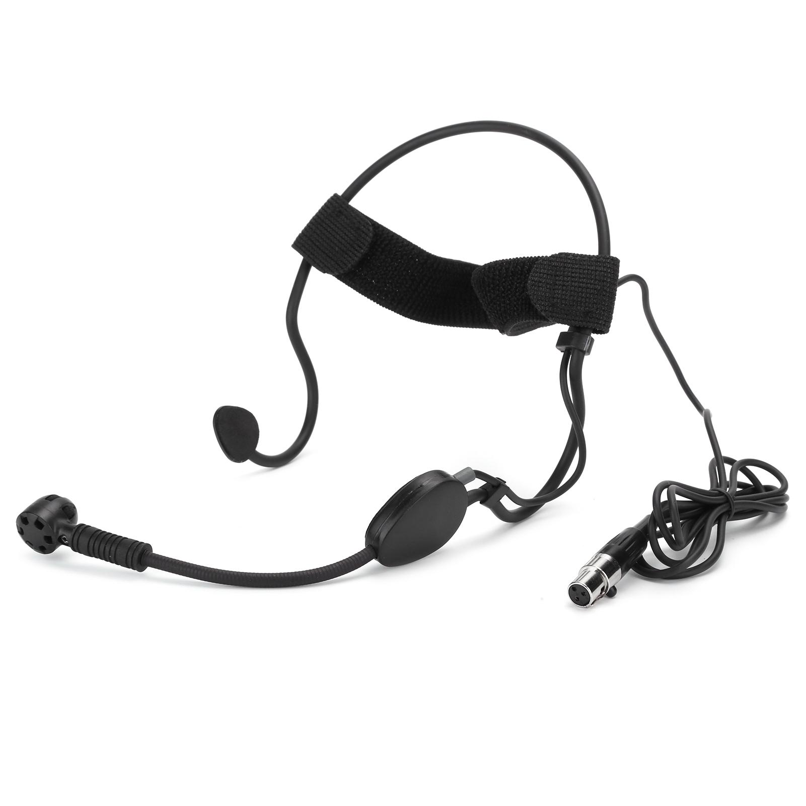 

Mini 3 Pins Headband Microphone Condenser Mic for Wireless System Transmitter Audio Mixer