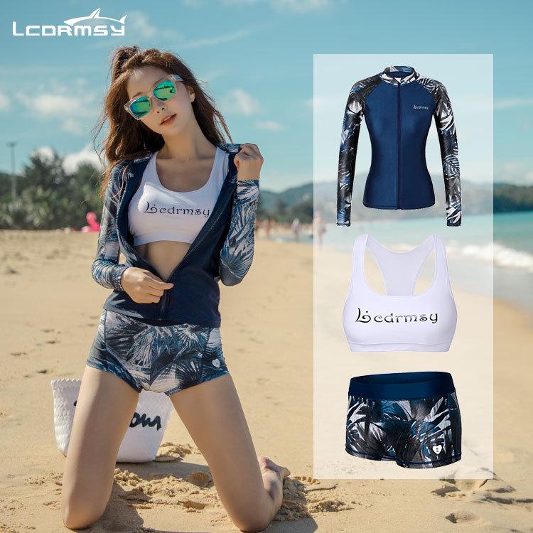 Women's Slimming Quick-Dry Surfing & Diving Sunsuit with Jellyfish Print, Korean Style