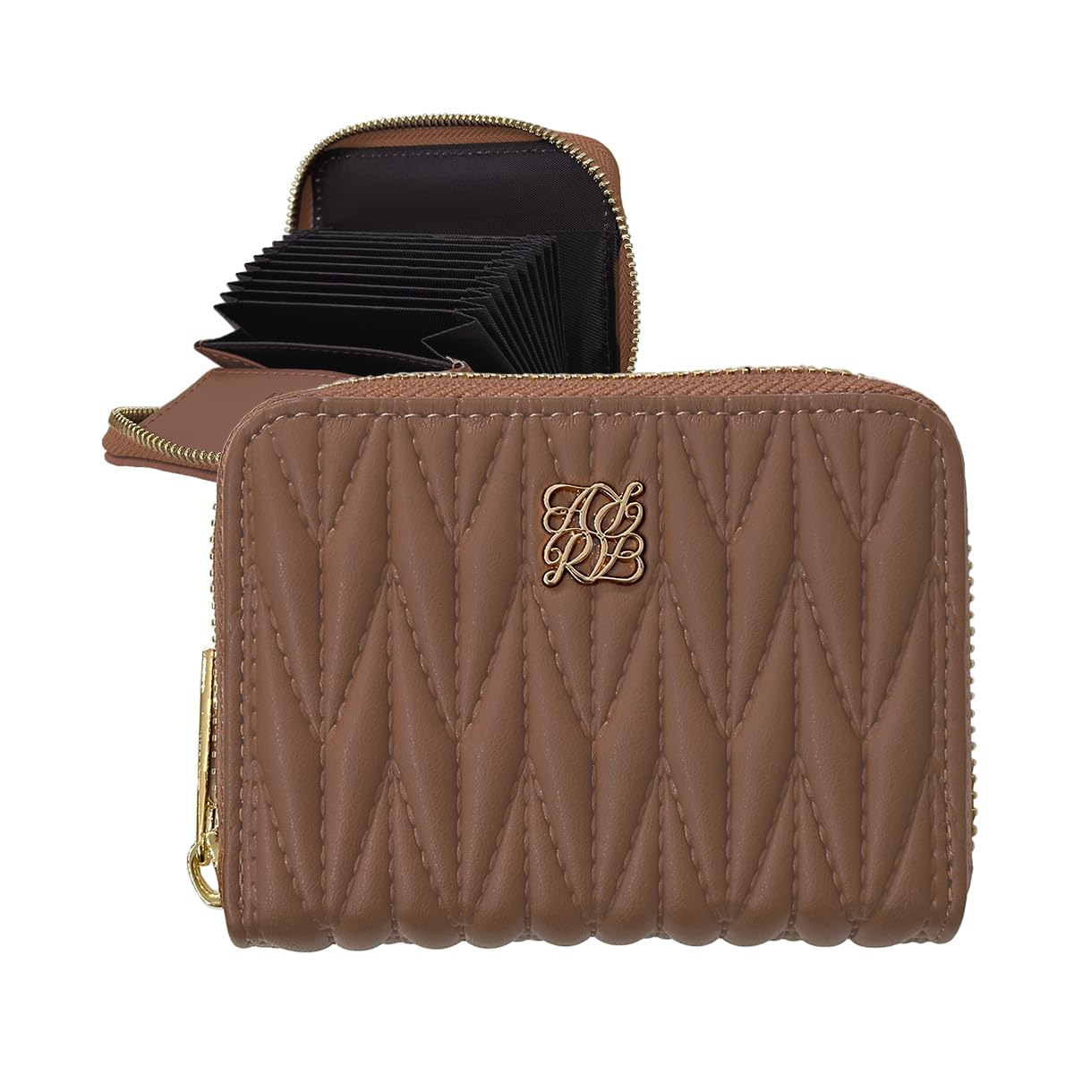 Мини-кошелек, Складной пополам, Большая вместимость, Кардхолдер, Гармошка, Тонкий, Кошелек для мелочи, Компактный, Маленький, Женский (Верблюд)