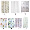 Waterproof Peva Shower Curtain Set With 12Hooks 71"X79" Plastic Shower Curtain For Bathroom Decor Washable Shower Curtain