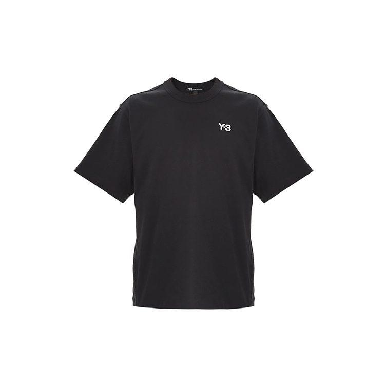 Y 3 T Shirts Men's Black Crew Neck Moderate Straight Fit FP8696