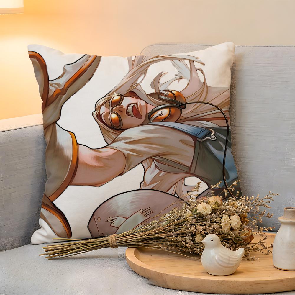 Cushion Cover Linen SkinFriendly Soft Decorative Case for Sofa Home Decor Anime GGachiakuta Pillow Cover
