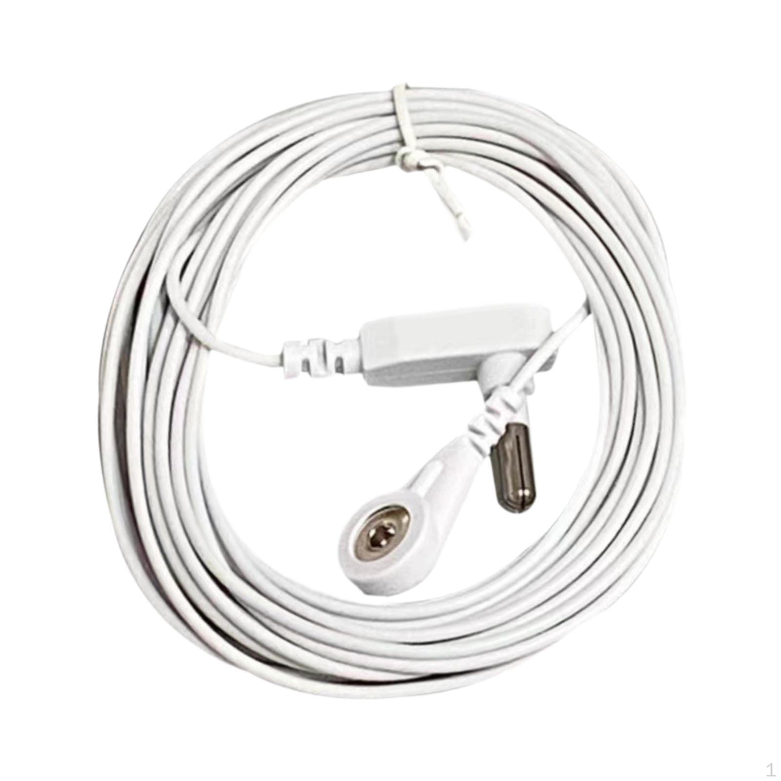 

Заземлювальний кабель Заземлення Подовжувач Універсальний Гнучкий для килимка для підлоги Наволочки Домашній для сну White 4.6 M