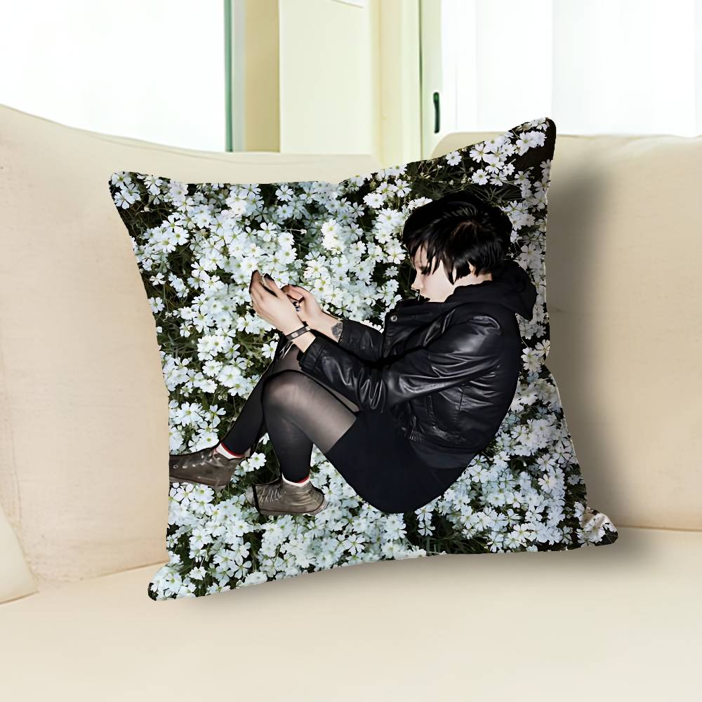 A-Alice G-Glass Singer Pillow Cases for Bedroom Living Room Sofa Home Decor Polyester Cushion Cover with Zipper