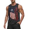 Men's Sleeveless Casual Tank Top Crew Neck Graphic Print 250 Years Independence Commemorative Design Lightweight Summer Shirt