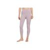 Nike Yoga Mesh Panel Solid Color Tight Seven-Point Fitness Pants Women Bottoms Fog-Purple Red DD5561-501