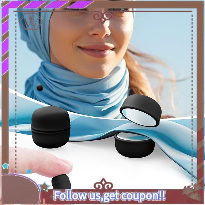A95D-Small Hijab Magnets 12Pcs Round Shapes Hijab Magnetic Pins In Black Multi-Purpose No-Snag Scarf Clasp Pinless Brooch чёрный
