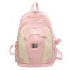 Schoolbag High Value College Style Backpack Ins Casual Trend Large Capacity Color Matching Korean School Bag Fashion Travel Backpack