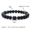 Unique Natural Stone Bracelet Men 8mm Obsidian Tiger Eyes Beaded Braclet Homme Hand Accessories Black Strand Brazalete Pulseira