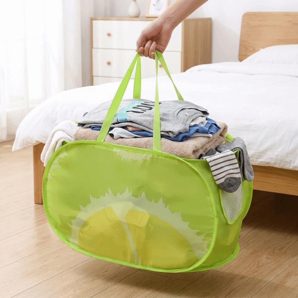 Cartoon Folding Laundry Basket Collapsible Laundry Hamper Space Saving Storage Basket Bedroom