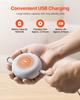 VEVOR Sound Machine, 20 Soothing Sleep Sounds, 4-in-1 Hangable White Noise Sound Machine with Auto-Off Timer, Soft Ring Light