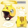 "3C Certified Kids' Winter Motorcycle Safety Helmet - Electric, Warm, Half-Helmet for Boys & Girls"