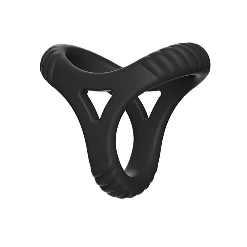 Cock Rings Silicone Ball Stretcher Delay Ejaculation TPE Penis Ring for Men Sex Toys Adjustable Semen Lock Ring SM Penis Sleeve