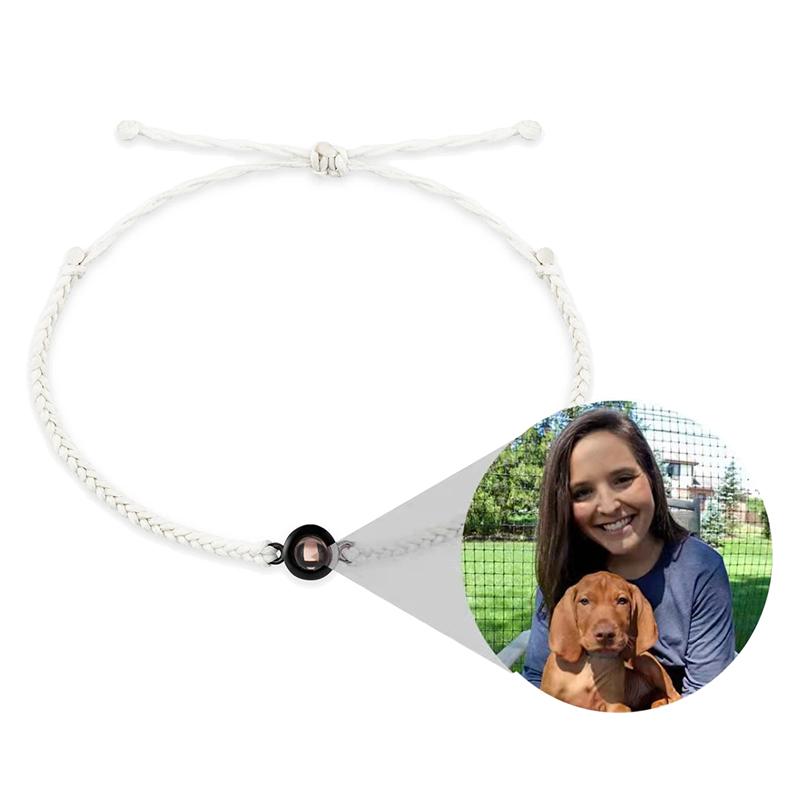 Projekční náramek Personalizované ručně vyráběné náramky pro pár Rodinný přítel Vánoční dárky k Valentýnu