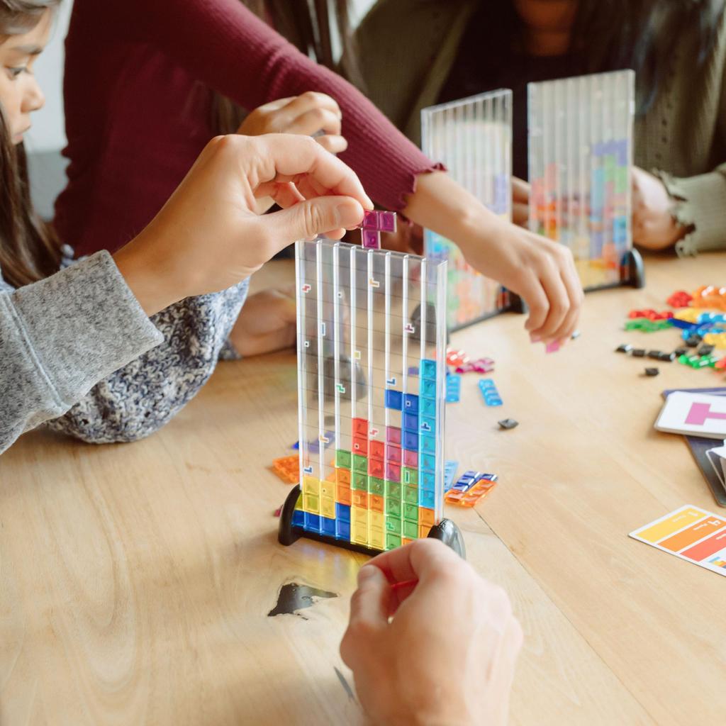 Buffalo Games - Tetris - Strategic Puzzle Game - Perfect for Family and Adult Game Nights - Ages 8+ - 2-4 Players