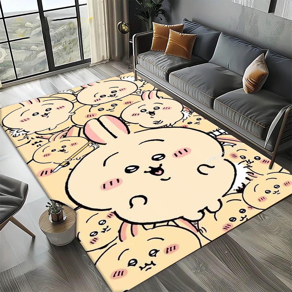 Cartoon Anime C-ChiikawaS Classic 3D Print Carpet Rug Art for Room Decor Home Bedroom Gifts Fans Area Rug Non-slip Floor Mat
