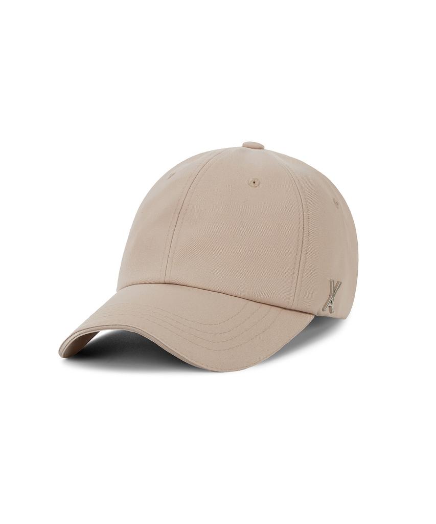 Bajal Silver Studded Oversized Ball Cap Beige