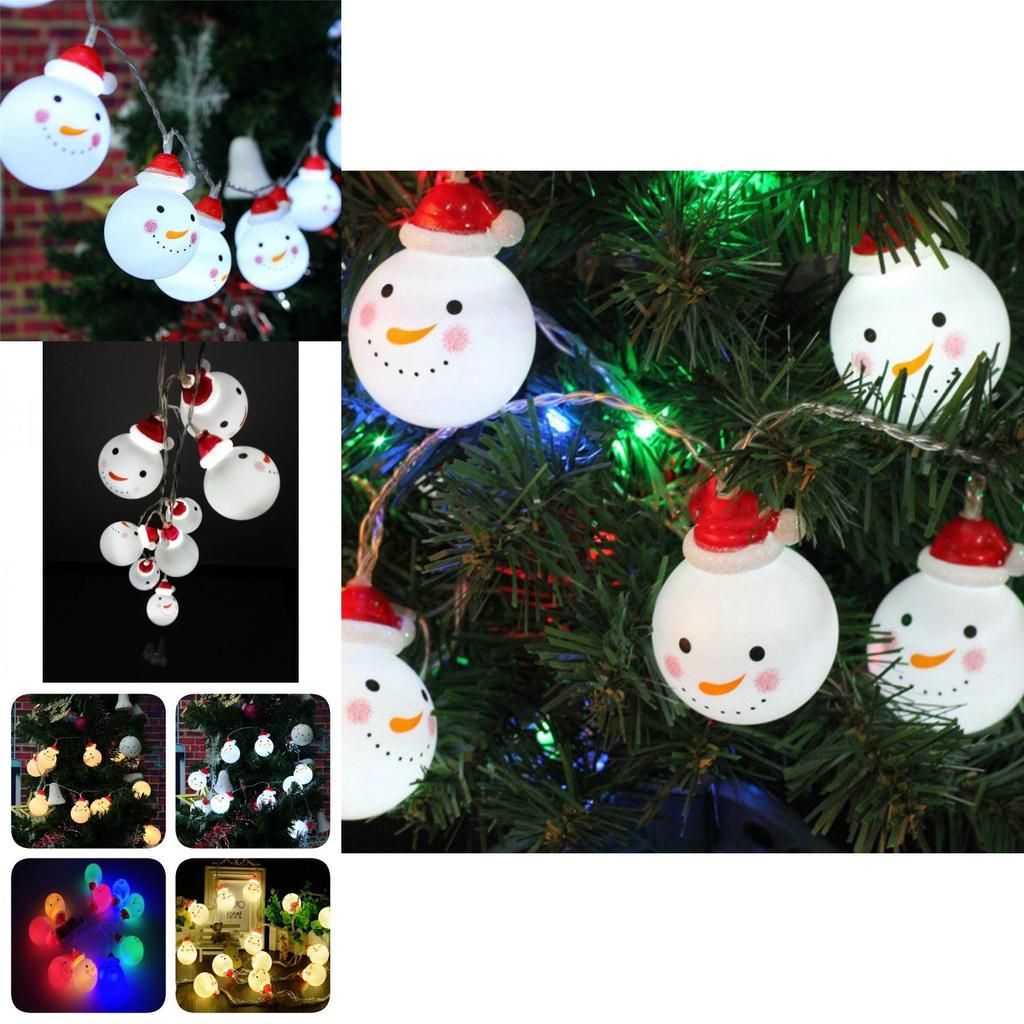 Magical Christmas Snowman String Lights For Kids Rooms With 10/20 Leds For Festive Decor