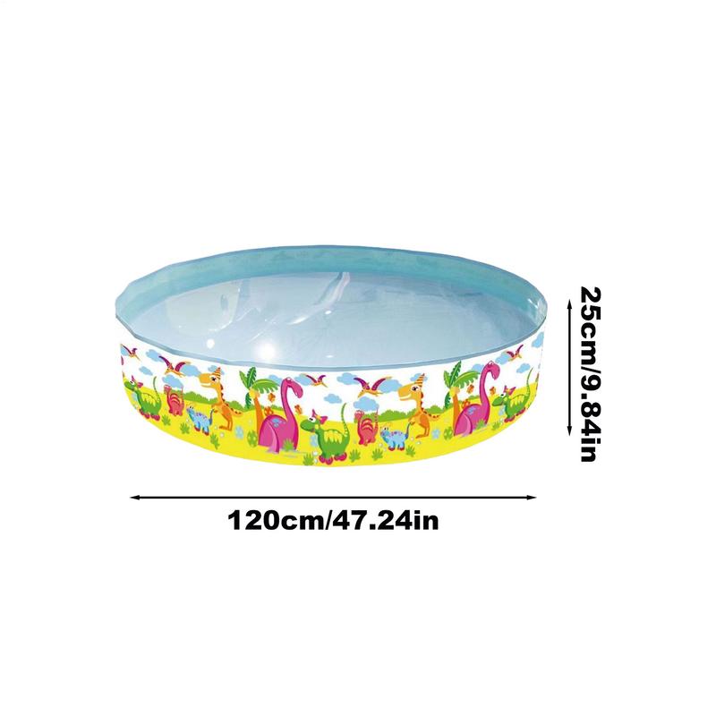 Little Pool for Kids Play Pool Animal Design Toys Activities Hard-Sided Play Playhouse for Backyard Vacation Pond Patio